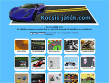 Tablet Screenshot of kocsisjatek.com
